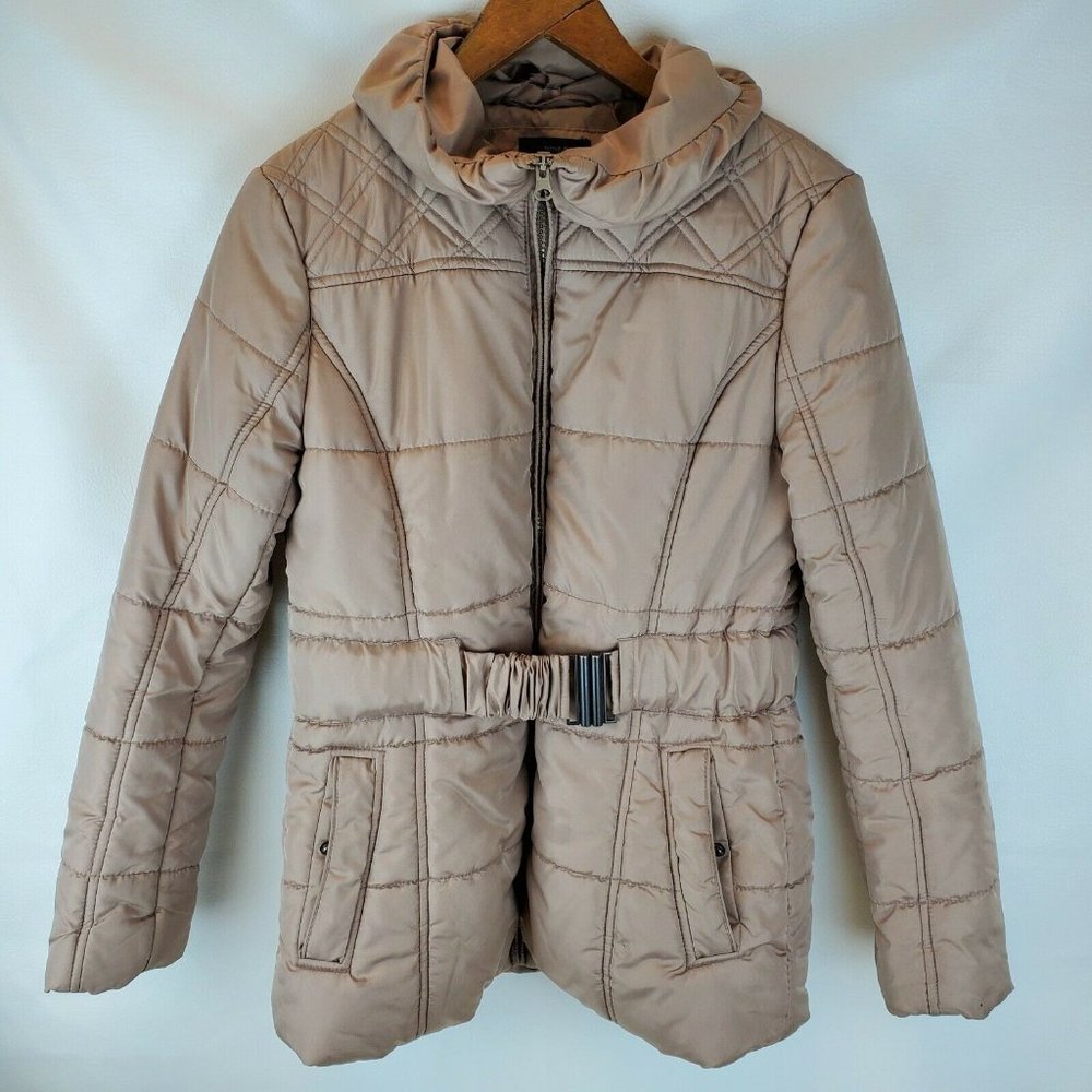 Harve Benard Quilted Zip Belted Anorak Jacket Women's Size Small
